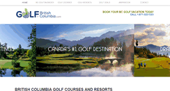 Desktop Screenshot of golfinbritishcolumbia.com