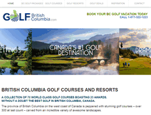 Tablet Screenshot of golfinbritishcolumbia.com